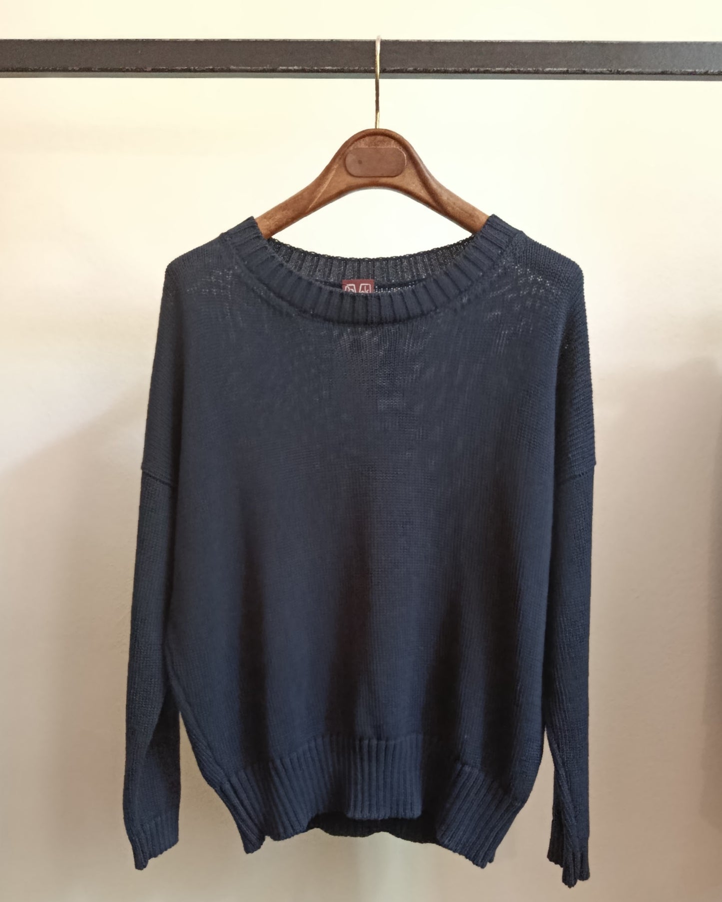 girocollo - cotone fin.5 - BLU