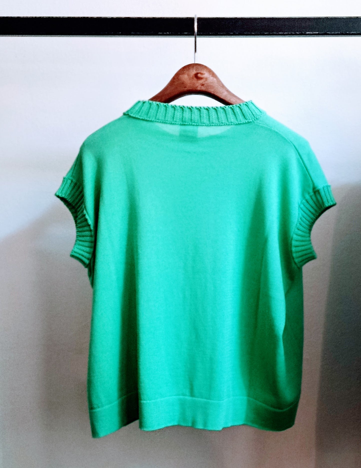 Gilet boxy - verde menta
