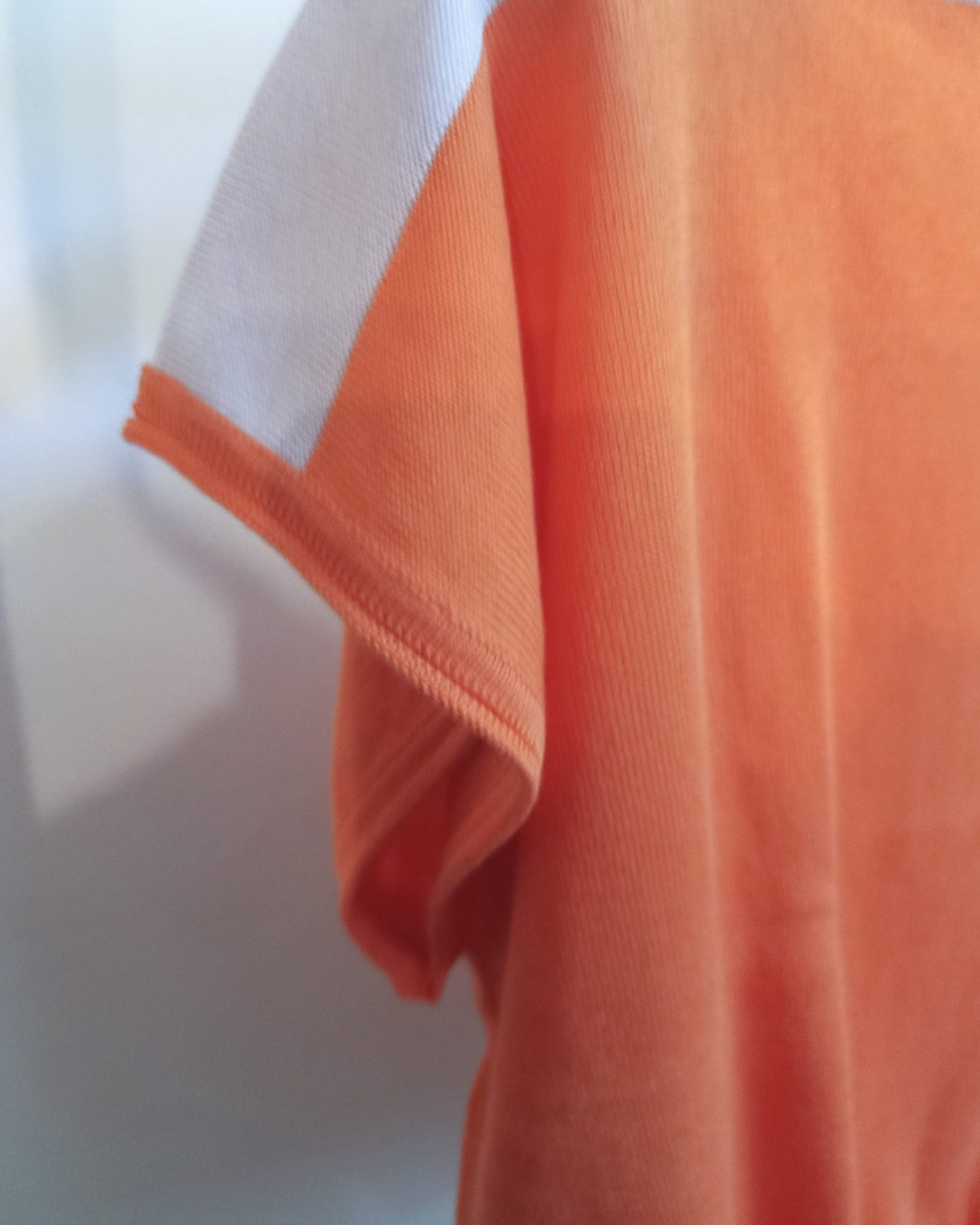 maglia barchetta - arancio+rosa antico