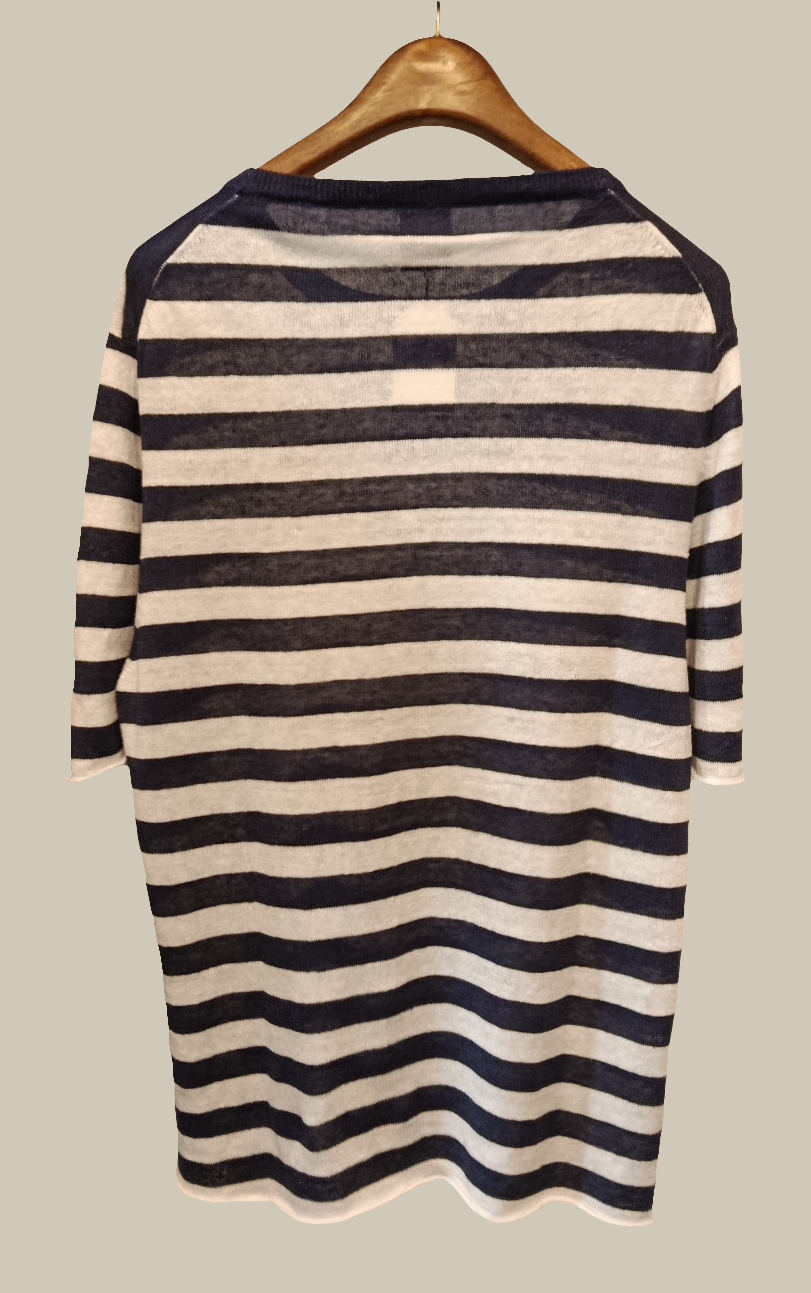 T shirt lino righine