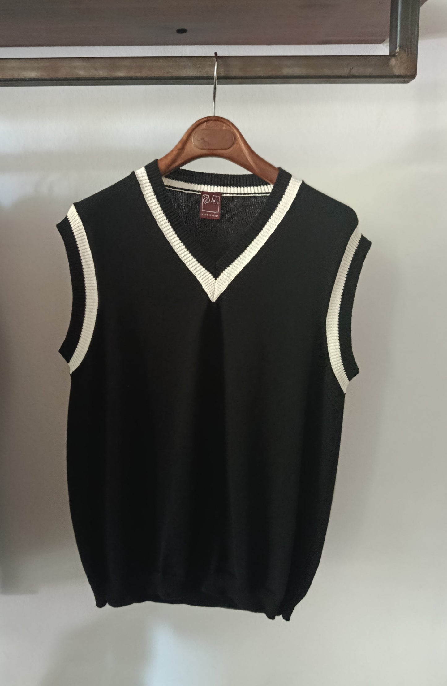 Nonna gilet nero/panna