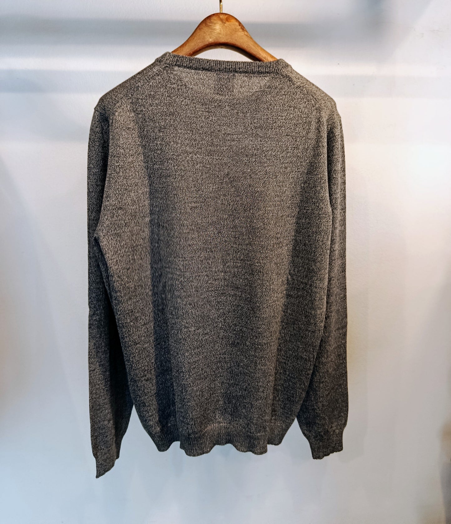 Girocollo - lana merino - grigio mouliné