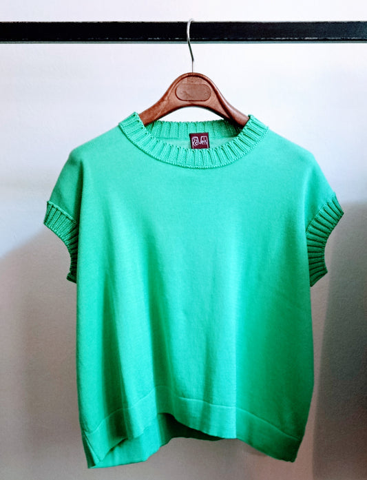 Gilet boxy - verde menta