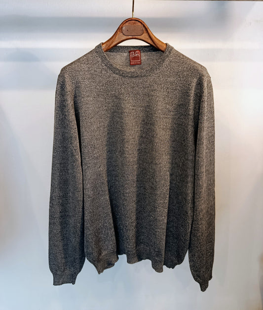 Girocollo - lana merino - grigio mouliné