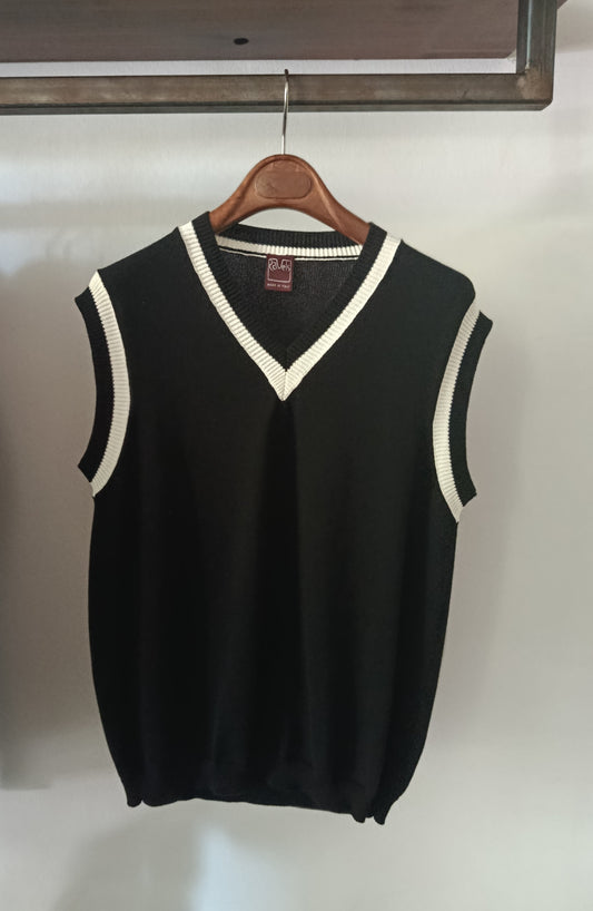 Nonna gilet nero/panna
